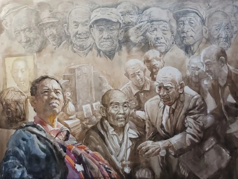 励志丹青——刘德山美术作品展在BV1946伟德举行