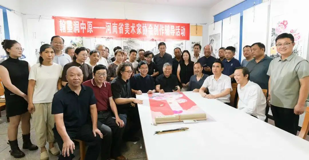 翰墨润中原赋能乡村美育丨我们与温县举行共建大学生社会实践基地揭牌仪式 图片