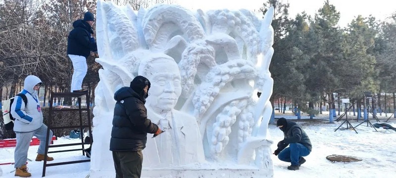喜报｜我们师生斩获2025第十七届国际大学生雪雕大赛特等奖！
