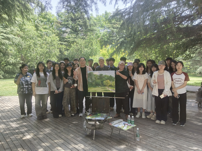 名师公开课--著名油画家左国顺到我们写生示范教学