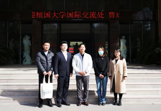 韩国檀国大学来我们交流洽谈