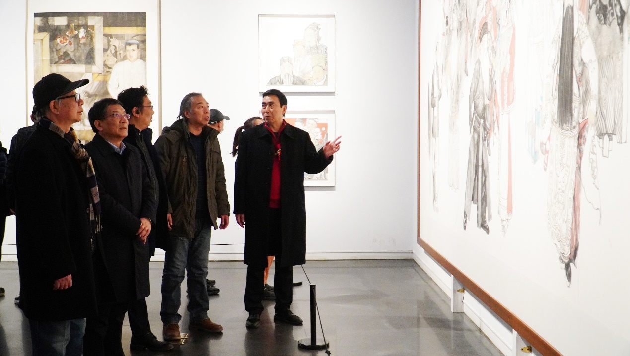 我们名誉教授王颖生绘画作品展在郑州美术馆隆重开幕