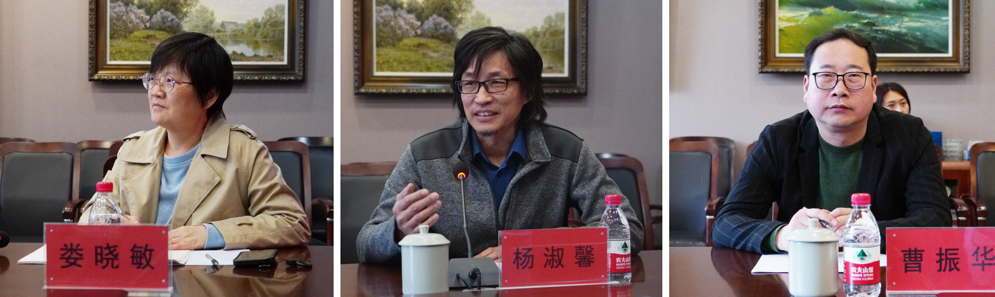 河南省美术馆馆长于会见一行莅临我们调研指导工作
