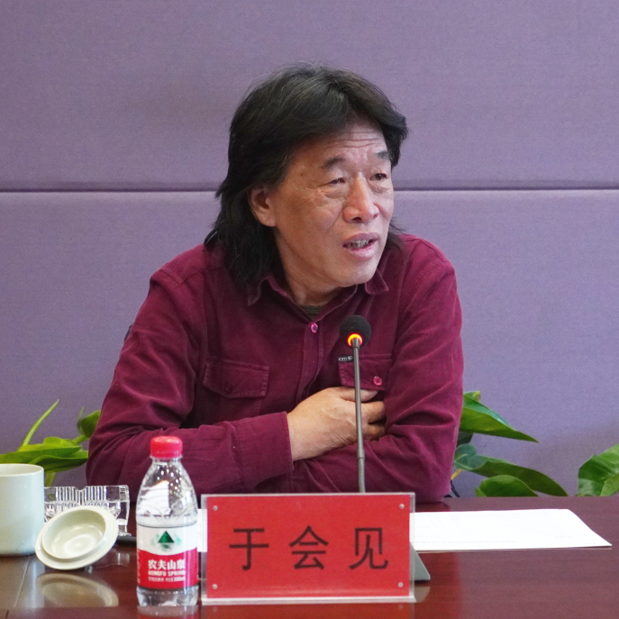 河南省美术馆馆长于会见一行莅临我们调研指导工作