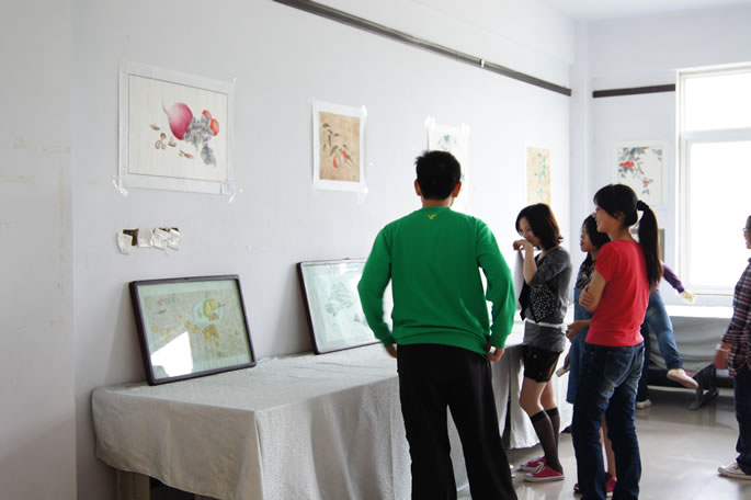 我们2010级学生举办中国画作品展 我们2010级学生举办中国画作品展