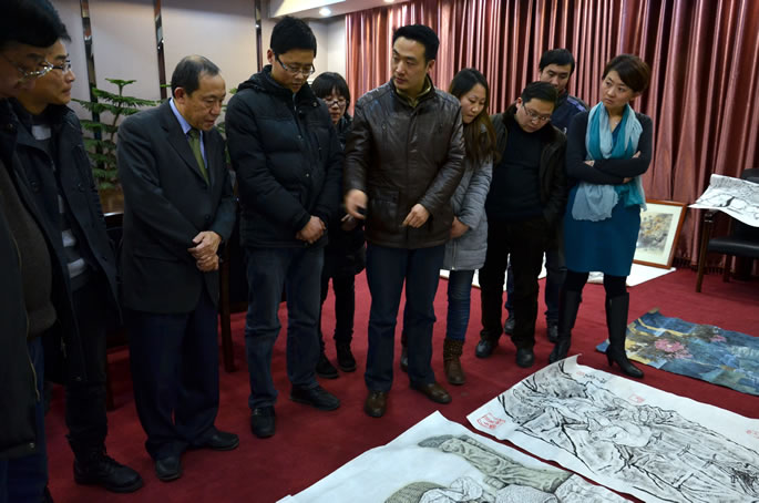 澳籍著名华人艺术家翁真如先生到我们作学术讲座
