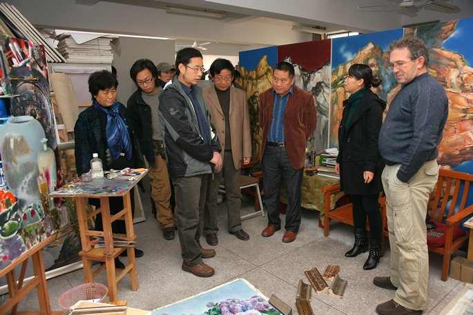 河南省文联主席马国强先生莅临我们指导工作