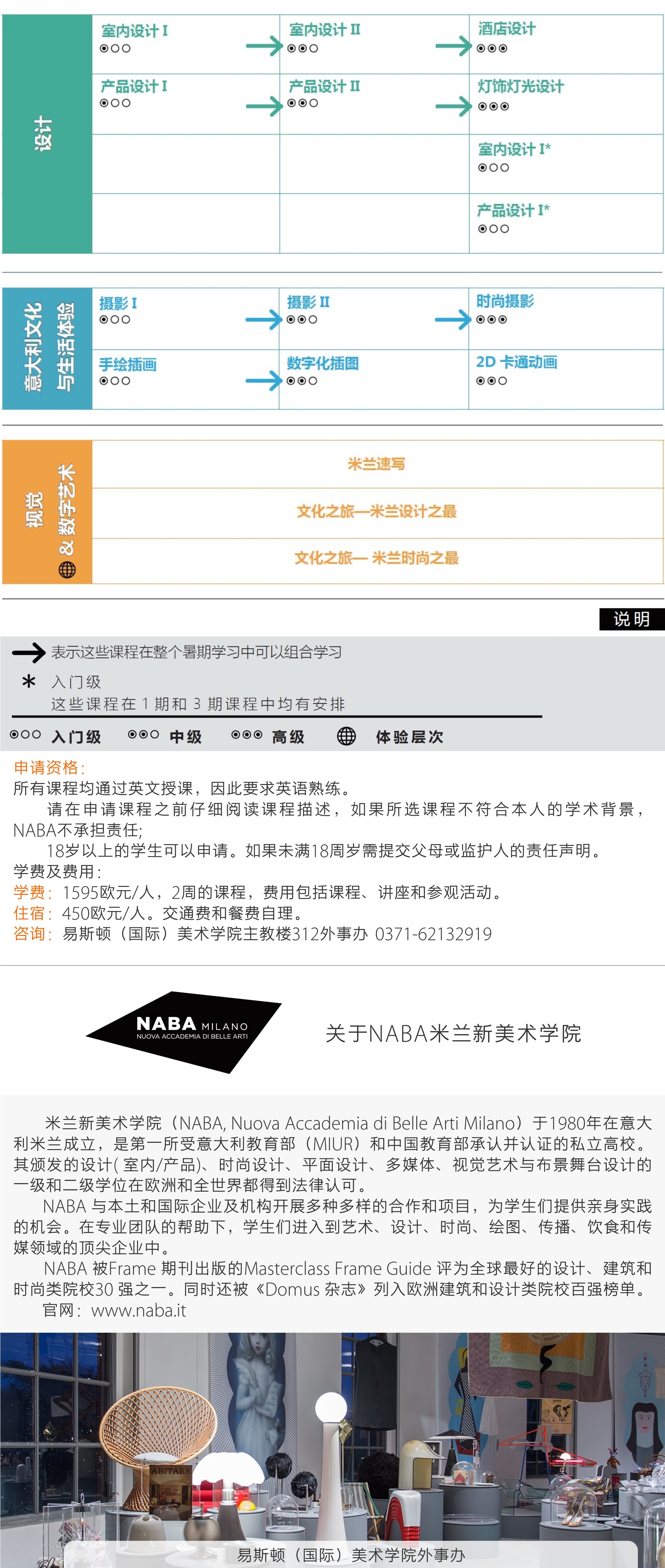 我们与劳瑞德设计大学联盟共同推出2017暑期意大利访学项目