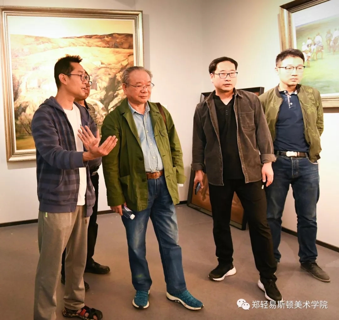 河南省美协专家团莅临我们指导备战第十三届全国美展工作